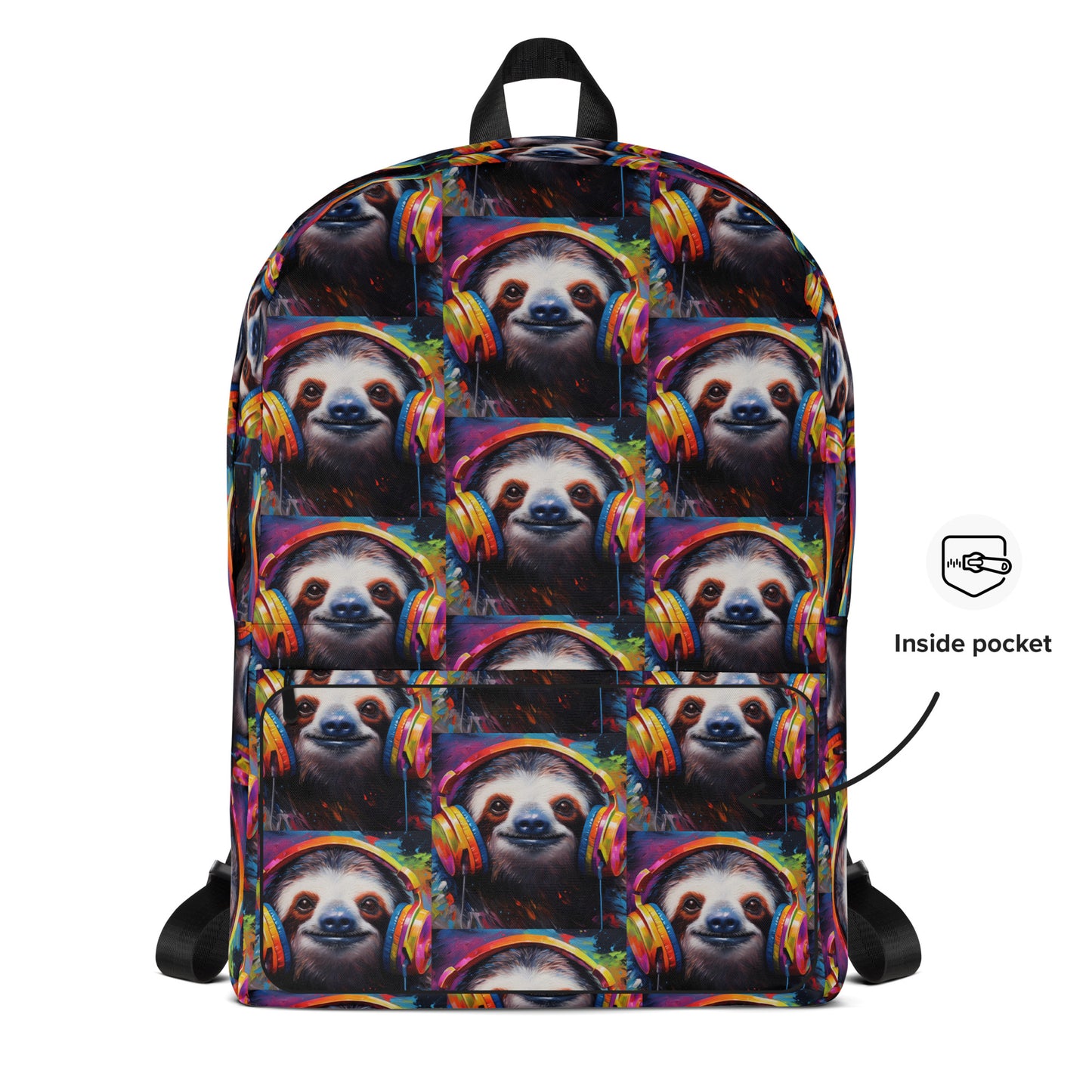 SLOTH WITH HEADPHONES Backpack