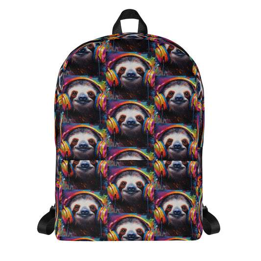 SLOTH WITH HEADPHONES Backpack