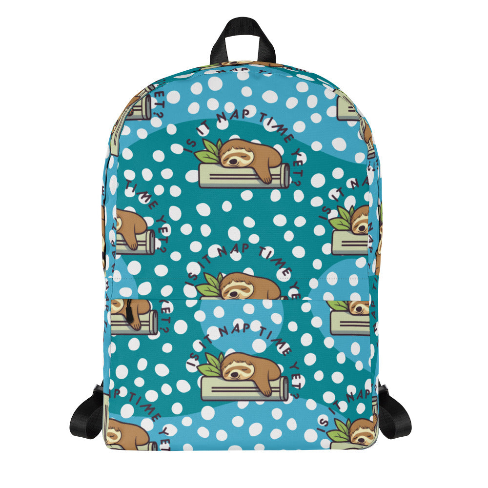 CUTE SLOTH NAPTIME YET? Backpack