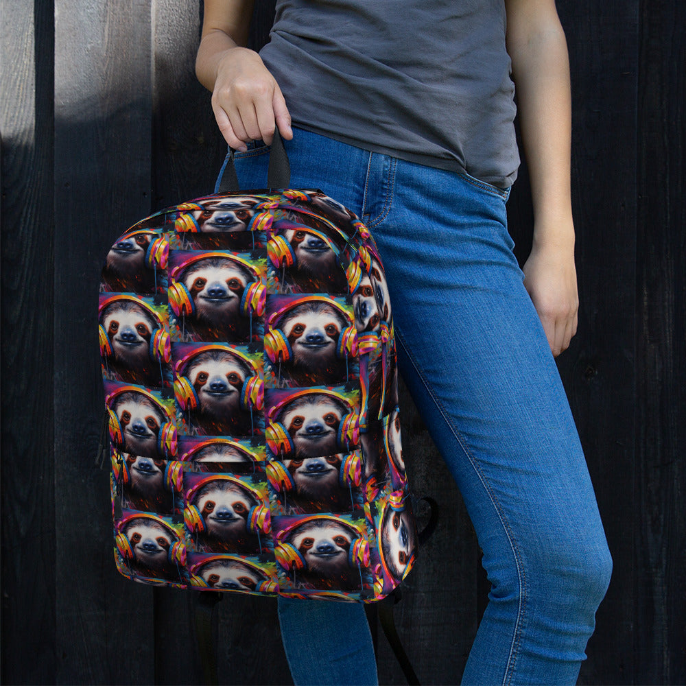 SLOTH WITH HEADPHONES Backpack