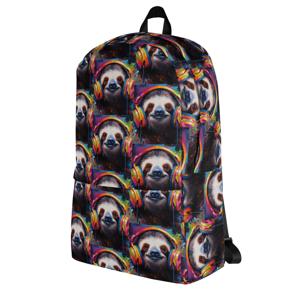 SLOTH WITH HEADPHONES Backpack