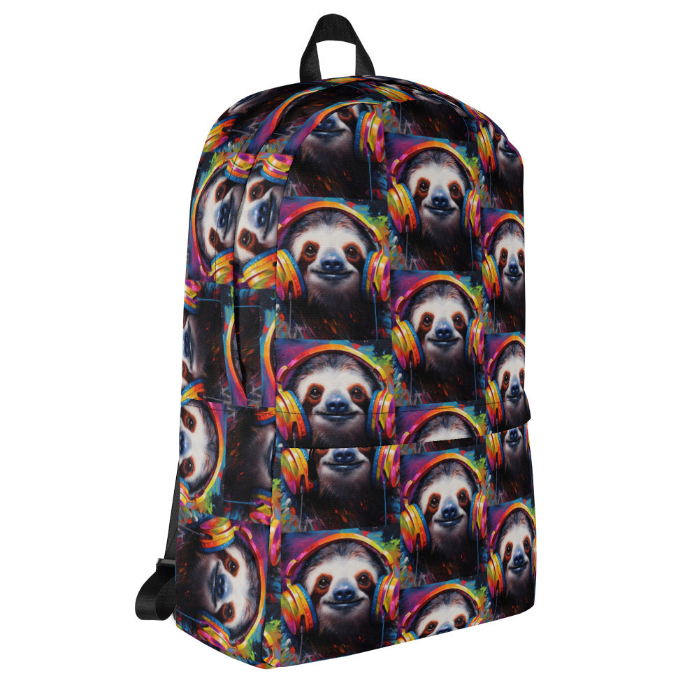 SLOTH WITH HEADPHONES Backpack