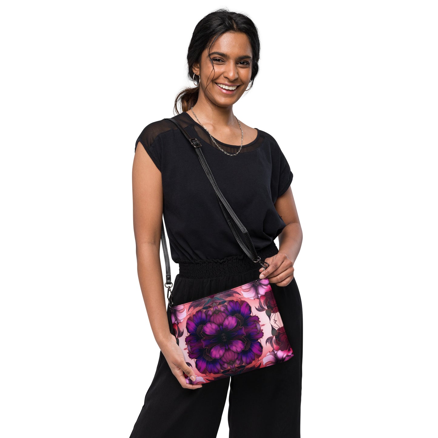 PINK FLORAL Crossbody bag