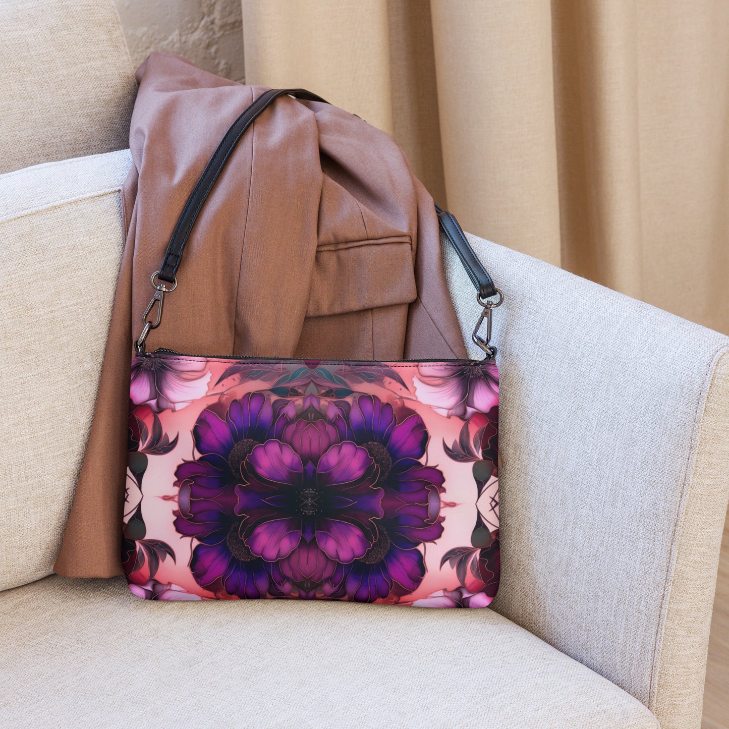 PINK FLORAL Crossbody bag