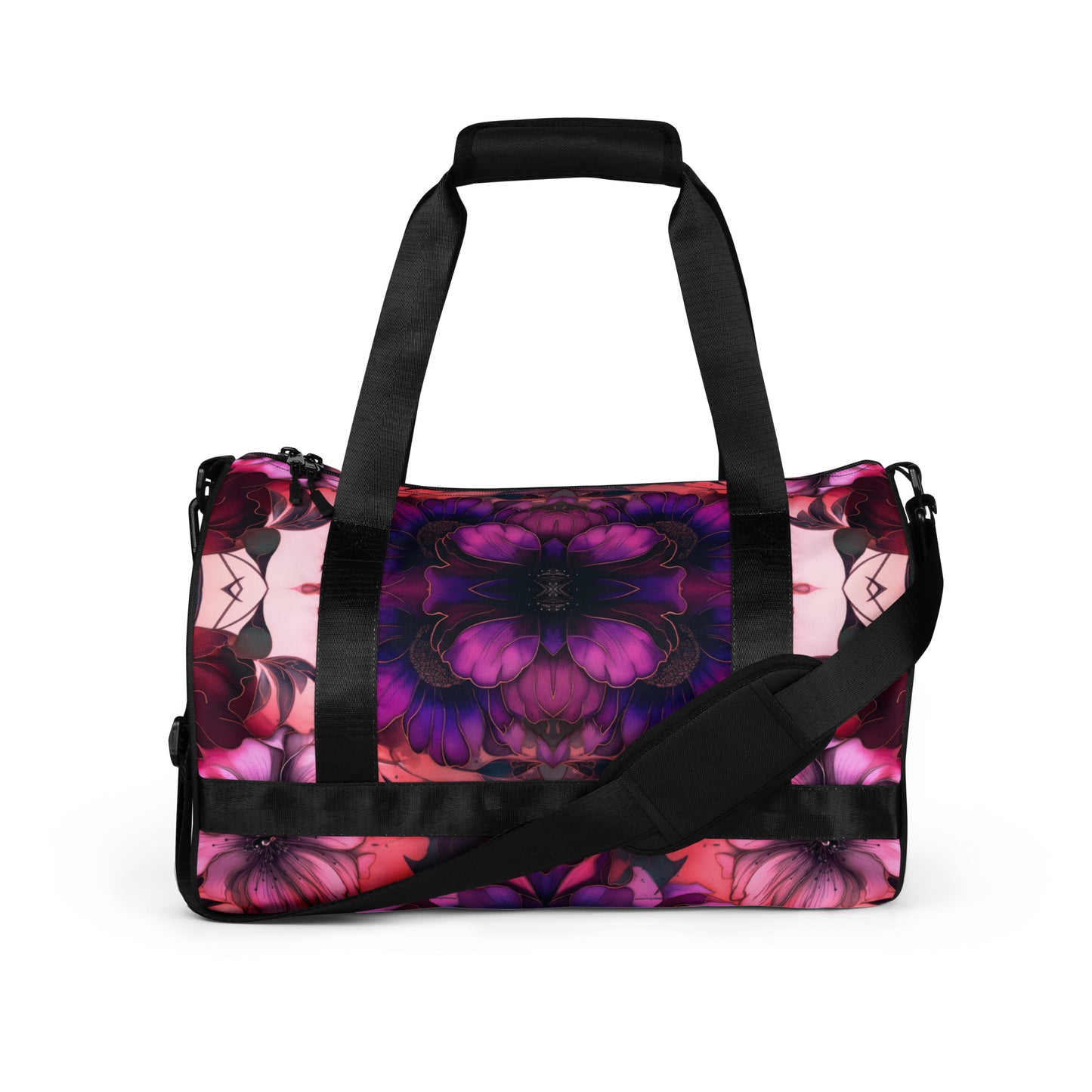 PINK FLORAL gym bag