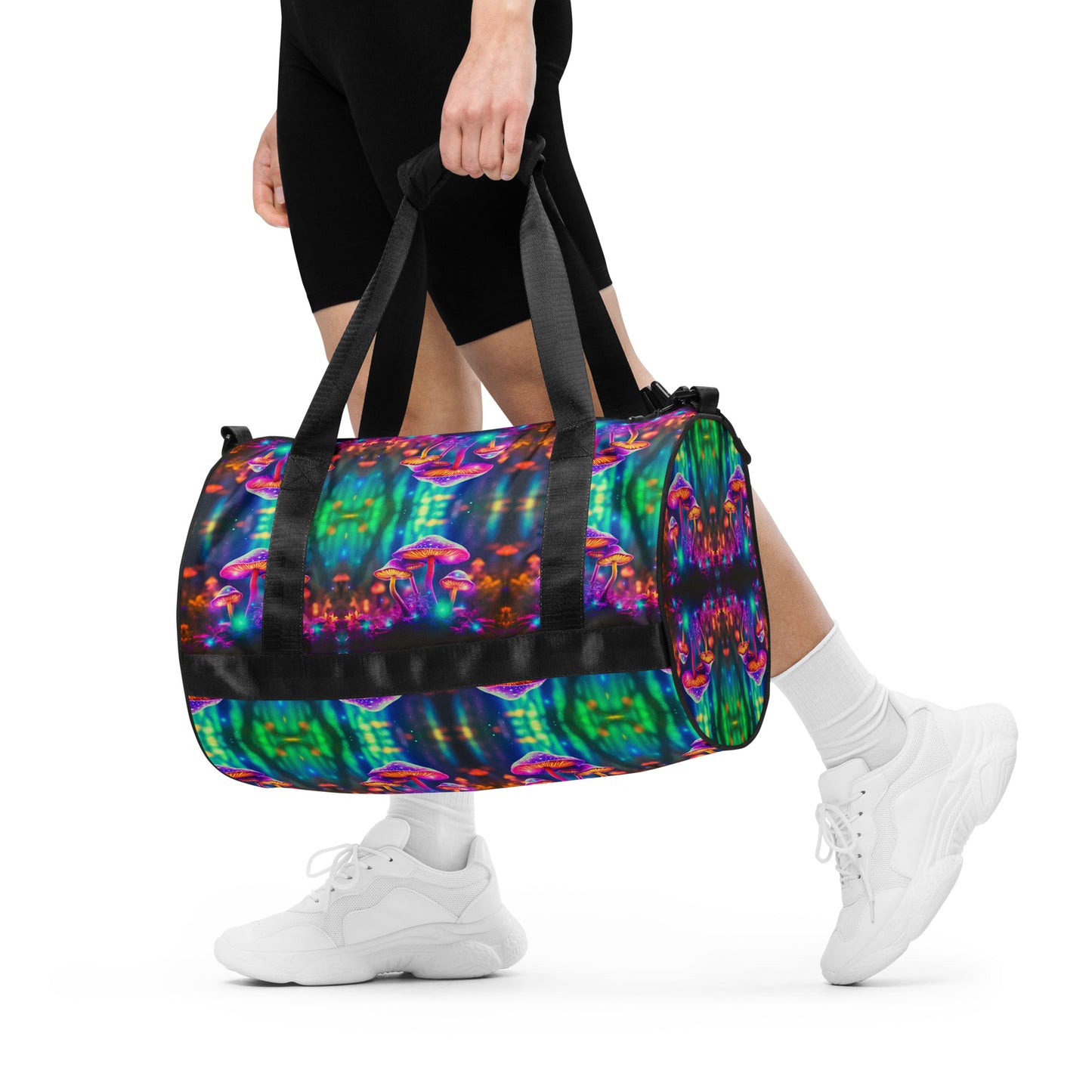 NEON MUSHROOMS gym bag