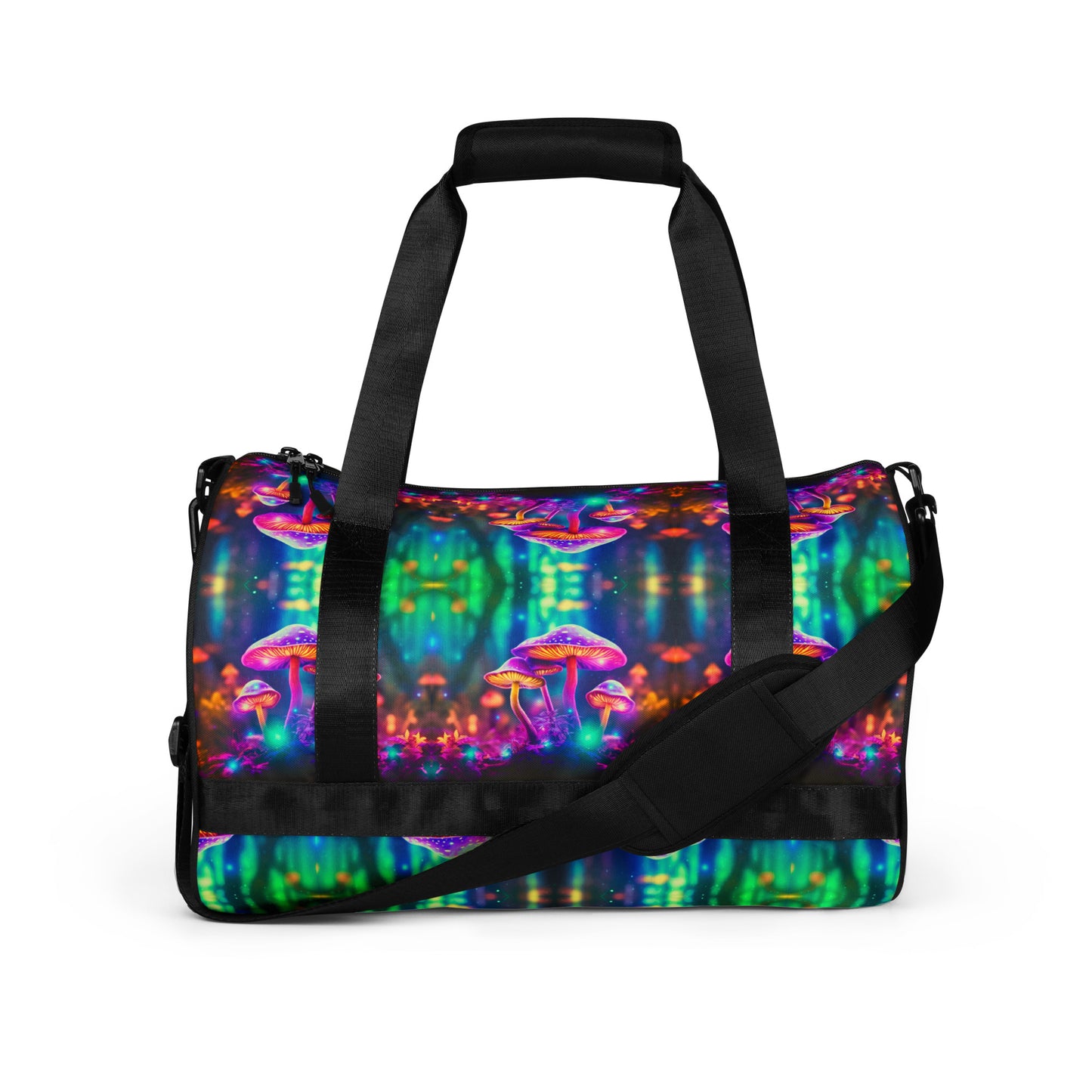 NEON MUSHROOMS gym bag