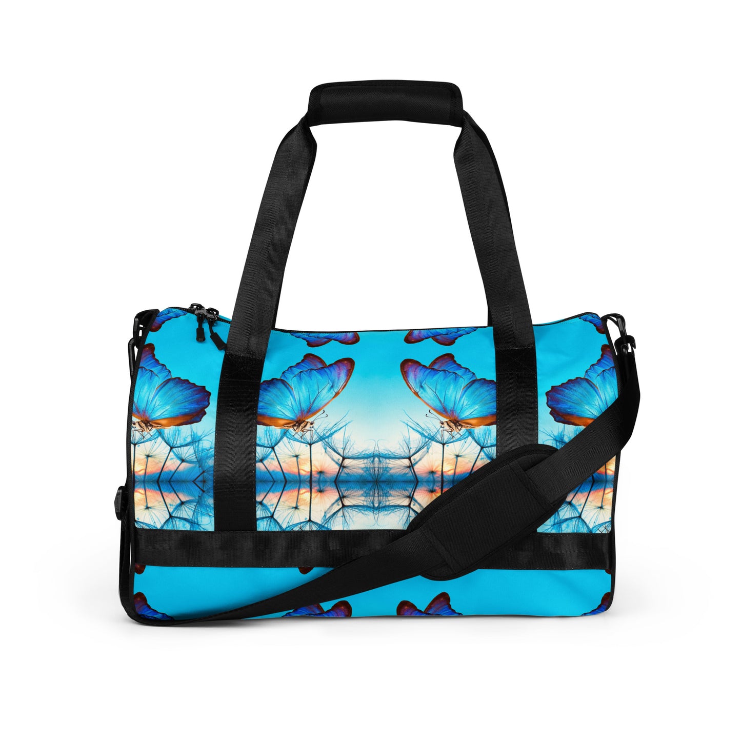 BLUE BUTTERFLY gym bag