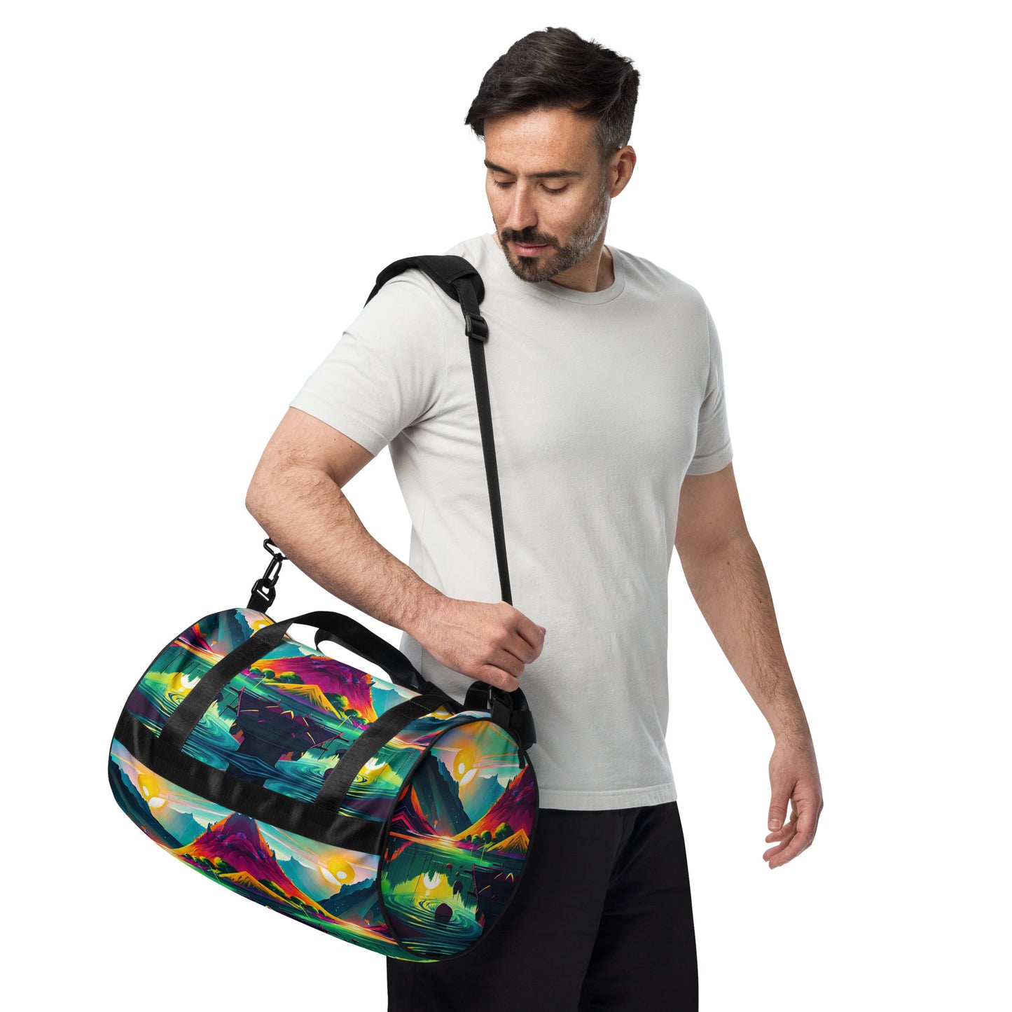 COLORFUL MOUNTAINS gym bag