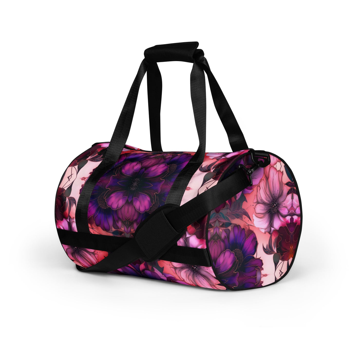 PINK FLORAL gym bag