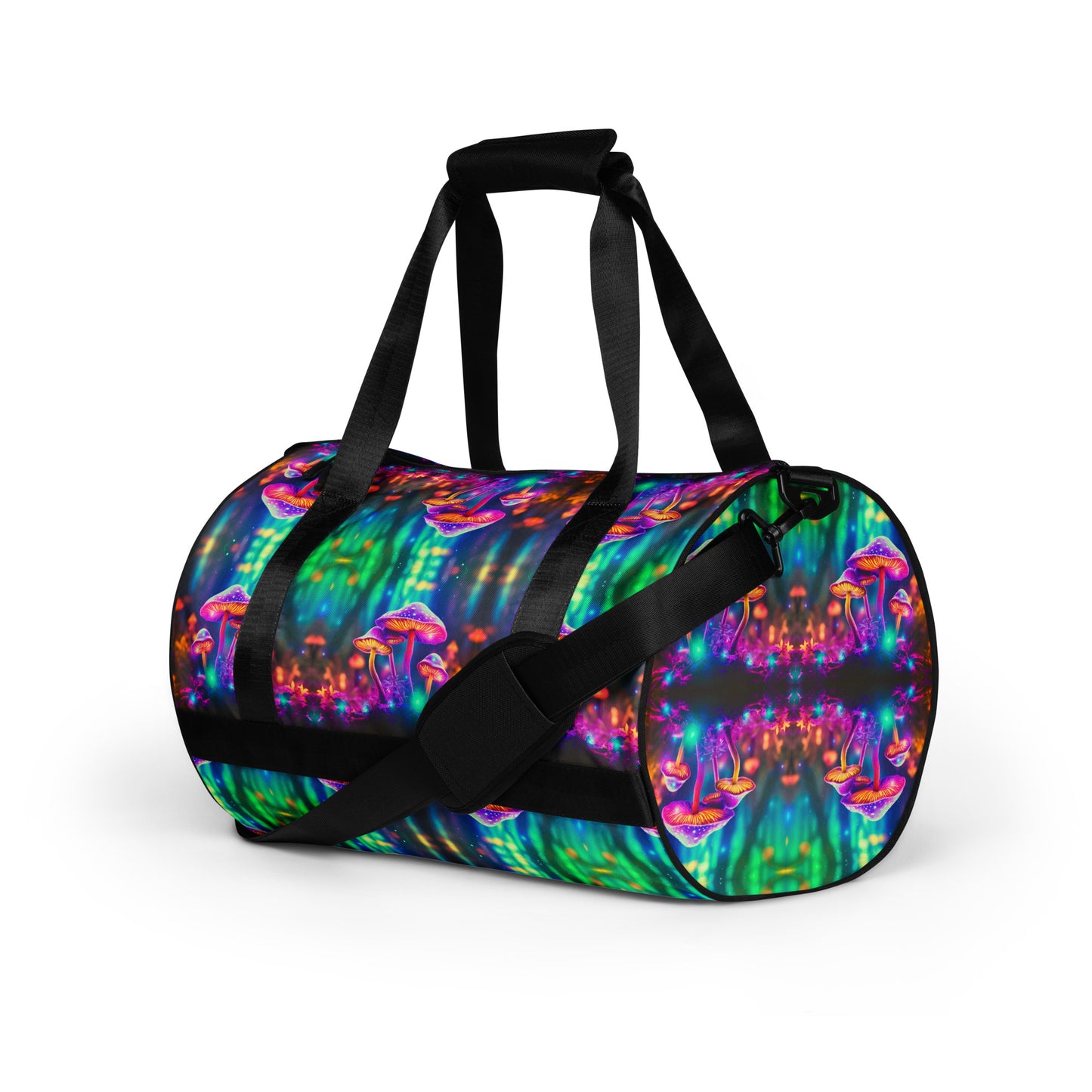 NEON MUSHROOMS gym bag