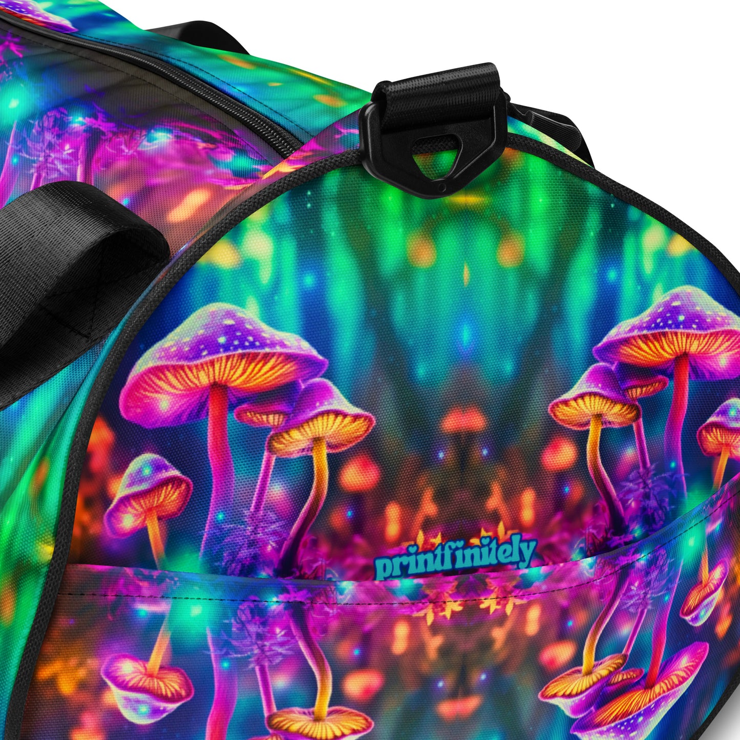 NEON MUSHROOMS gym bag