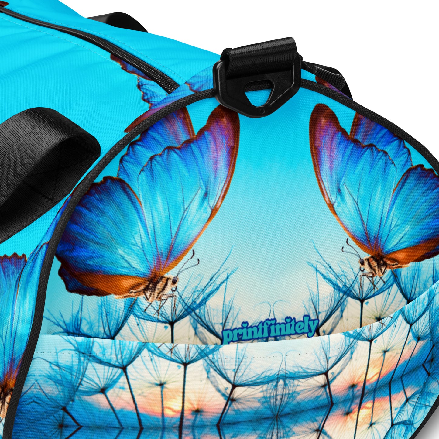 BLUE BUTTERFLY gym bag