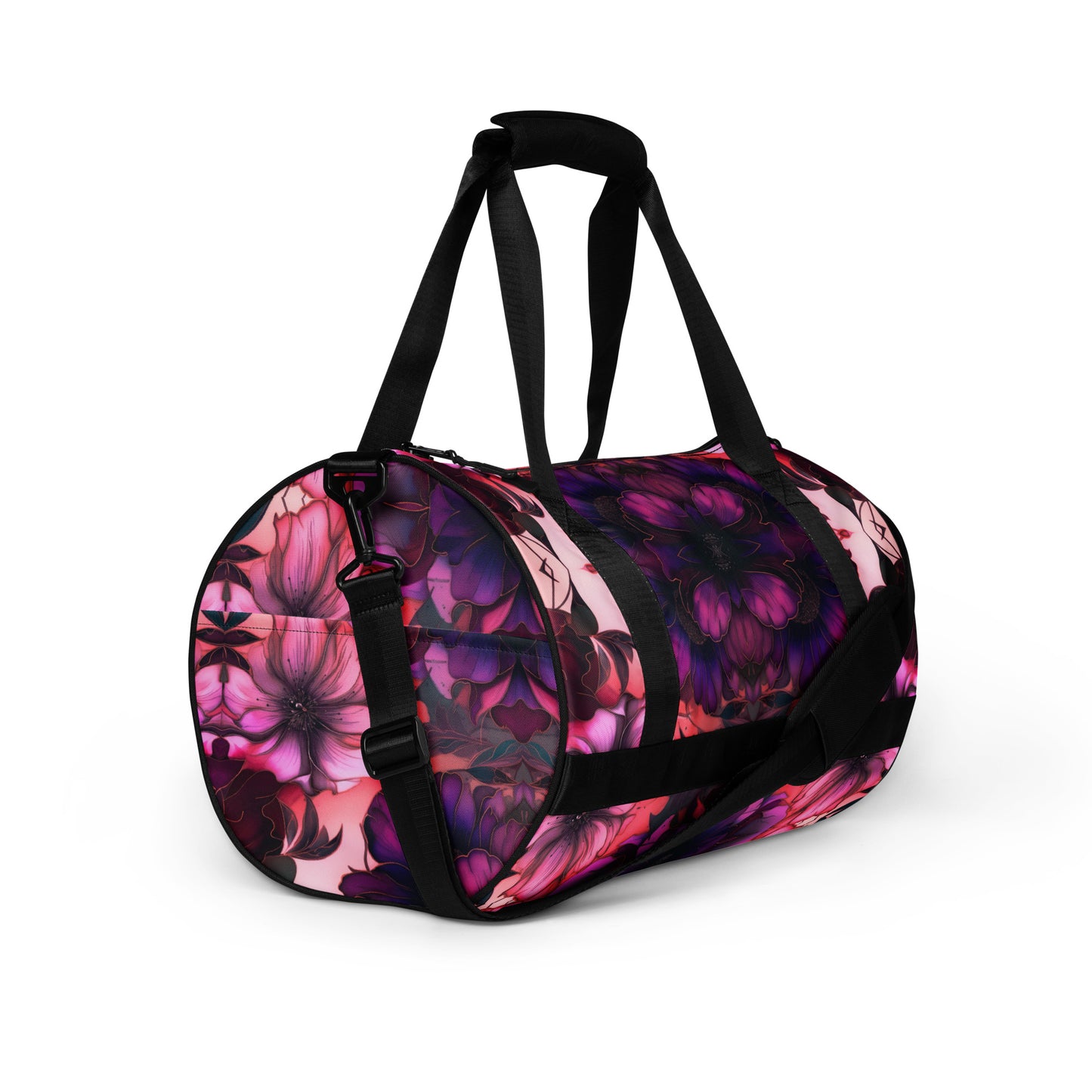 PINK FLORAL gym bag