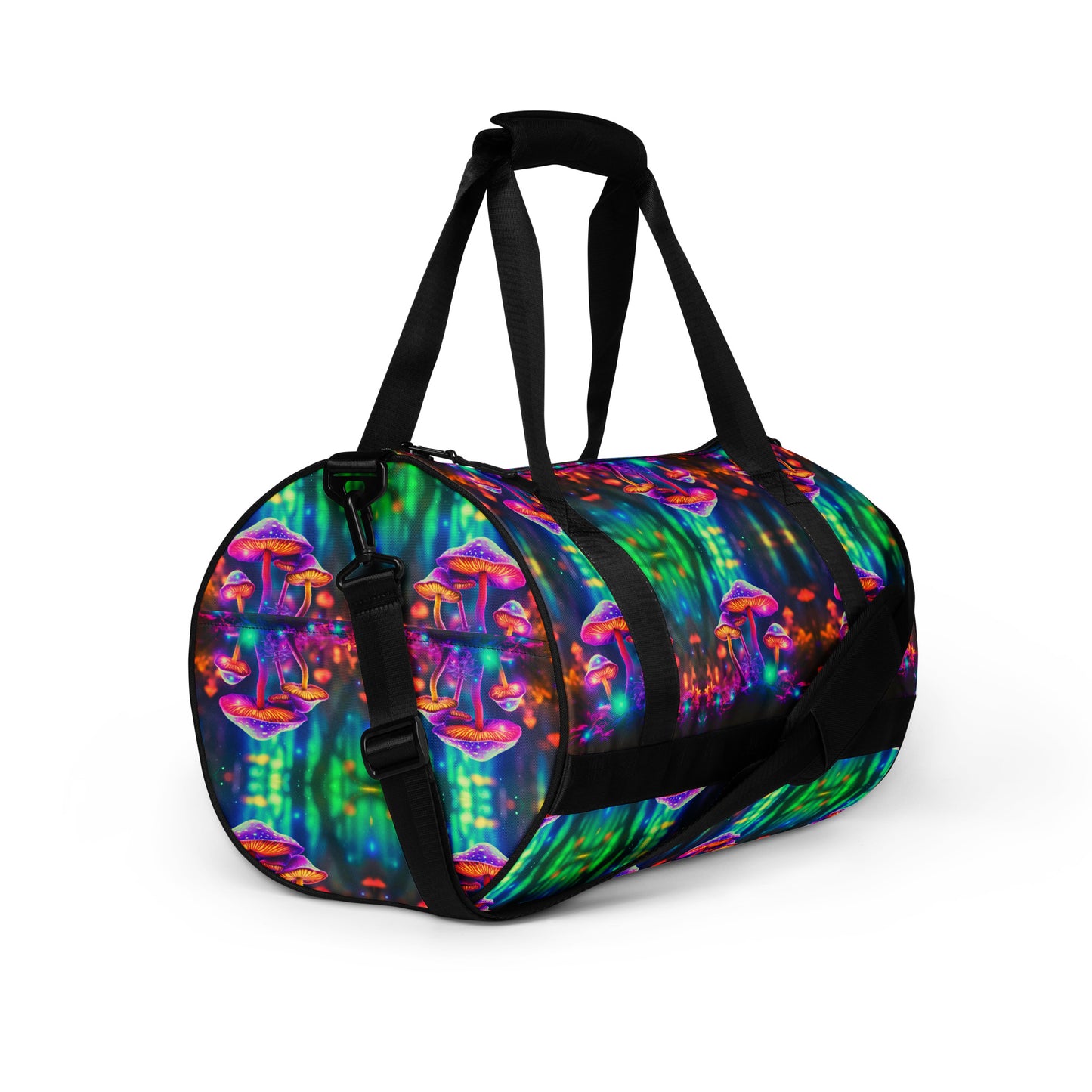 NEON MUSHROOMS gym bag