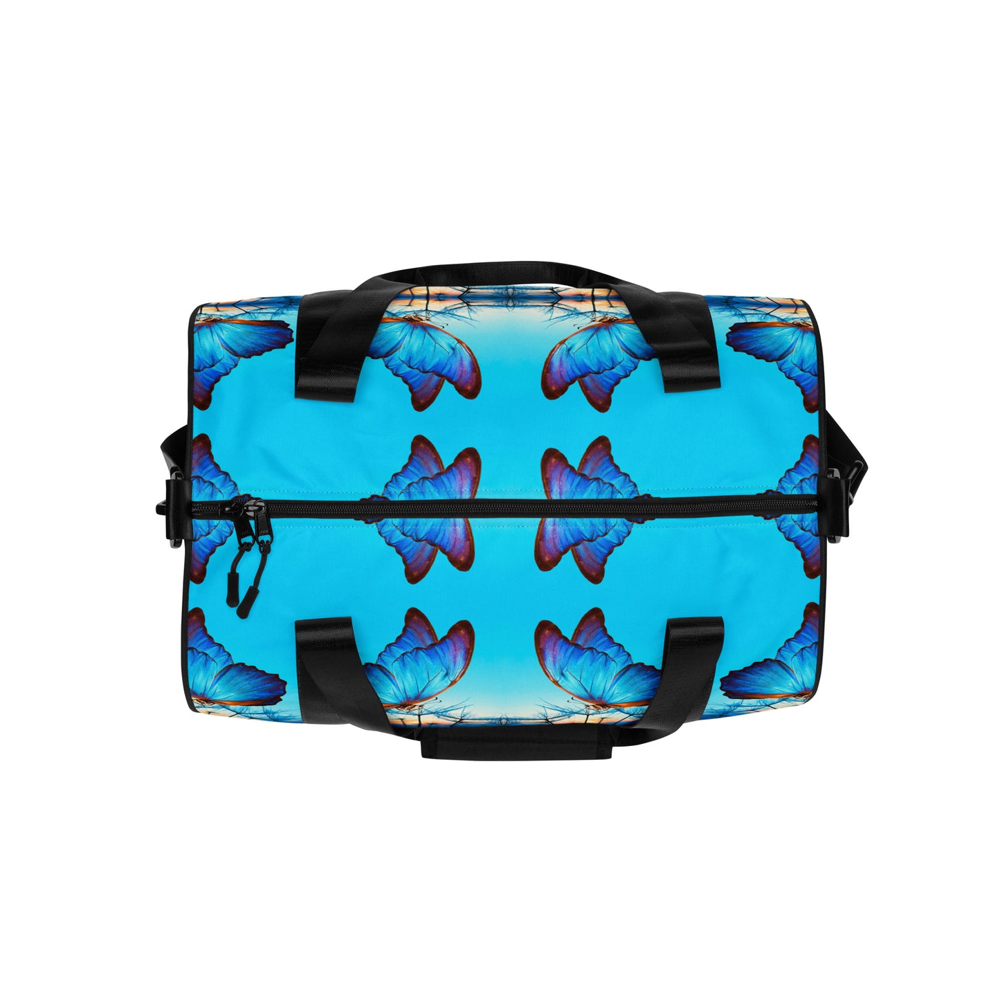 BLUE BUTTERFLY gym bag