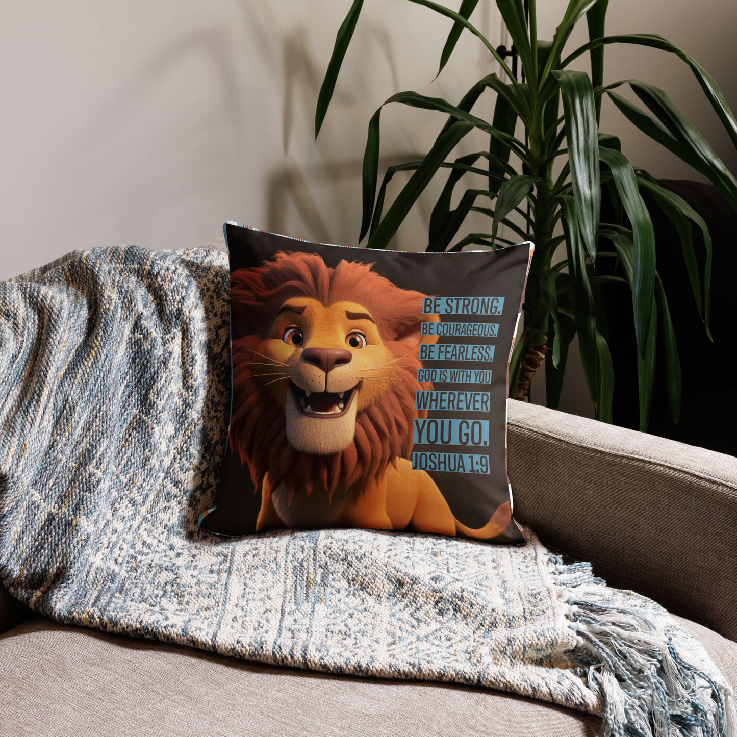 Joshua 1:9 Premium Pillow