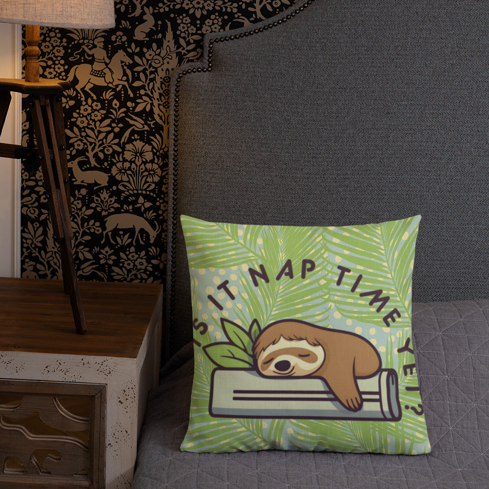 SLOTH NAPTIME Premium Pillow