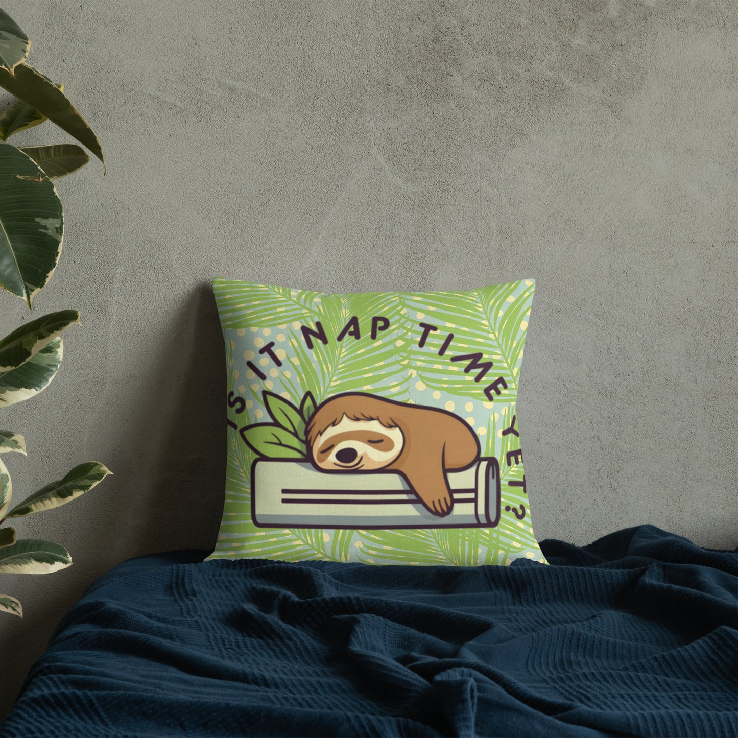 SLOTH NAPTIME Premium Pillow