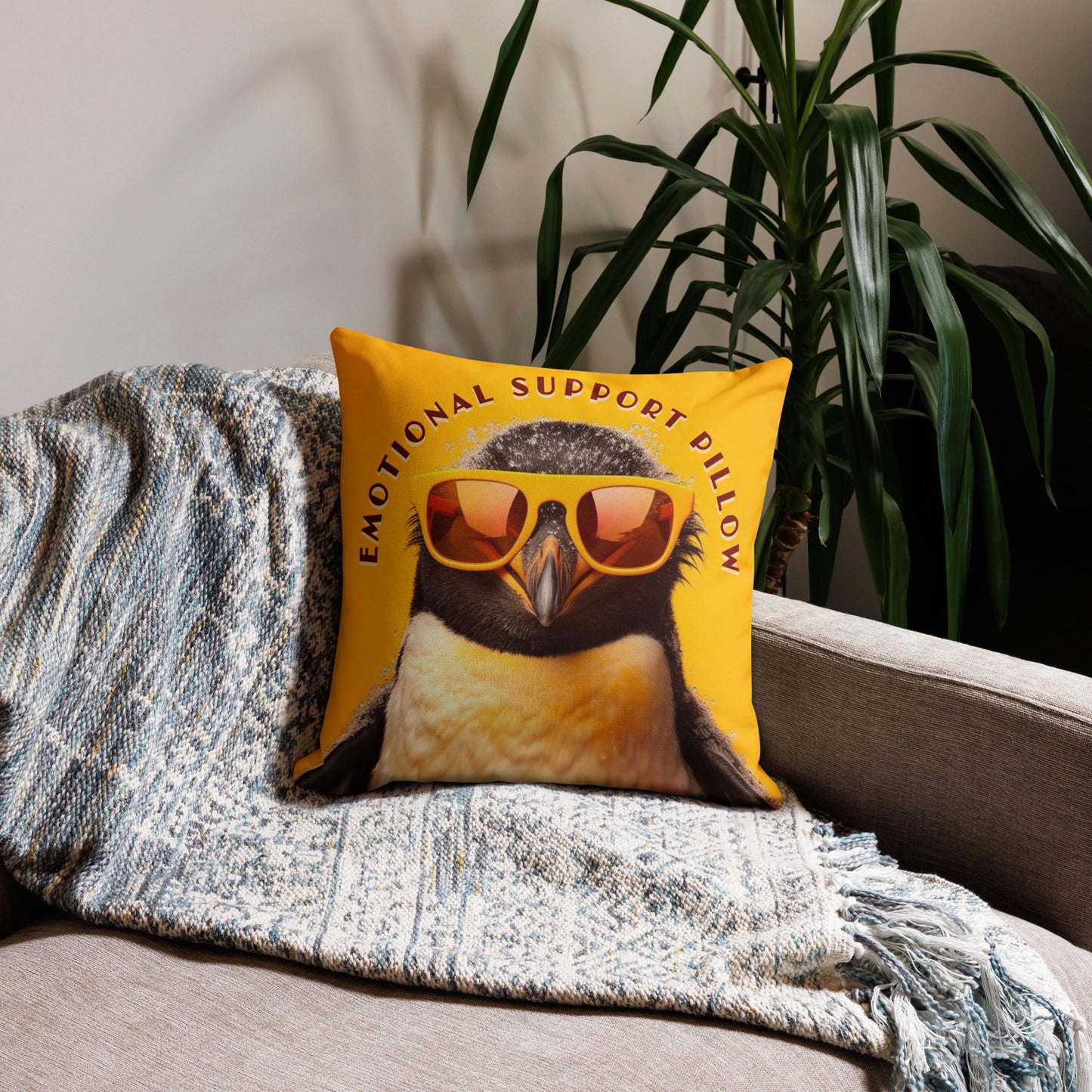 Penguin Emotional Support Premium Pillow