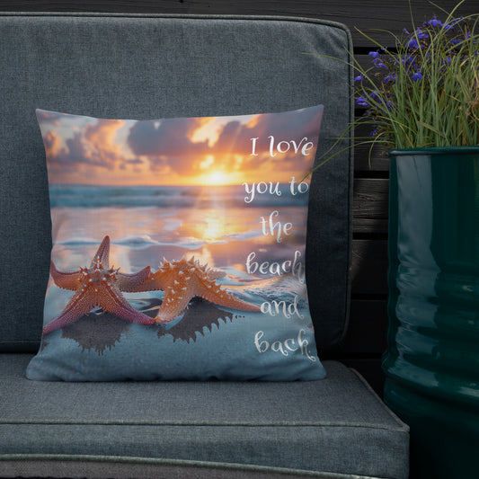 TO THE BEACH AND BACK Premium Pillow