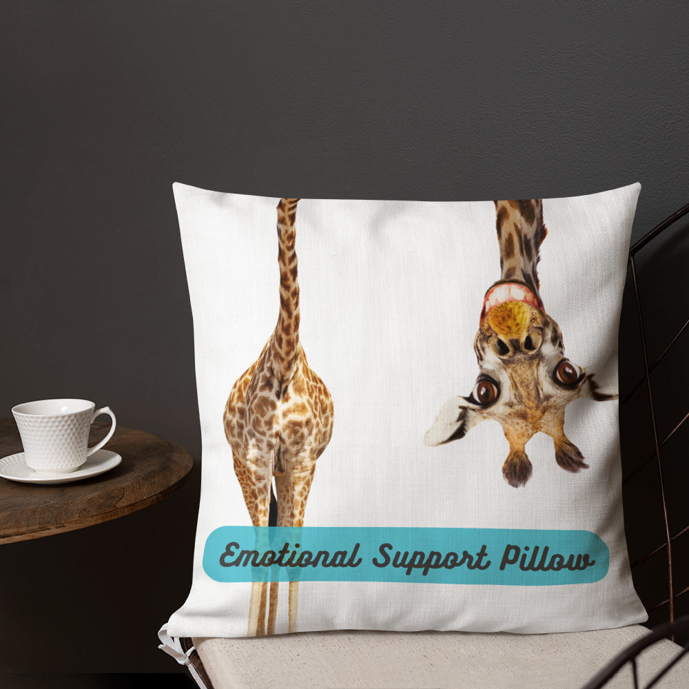 GIRAFFE EMOTIONAL SUPPORT Premium Pillow