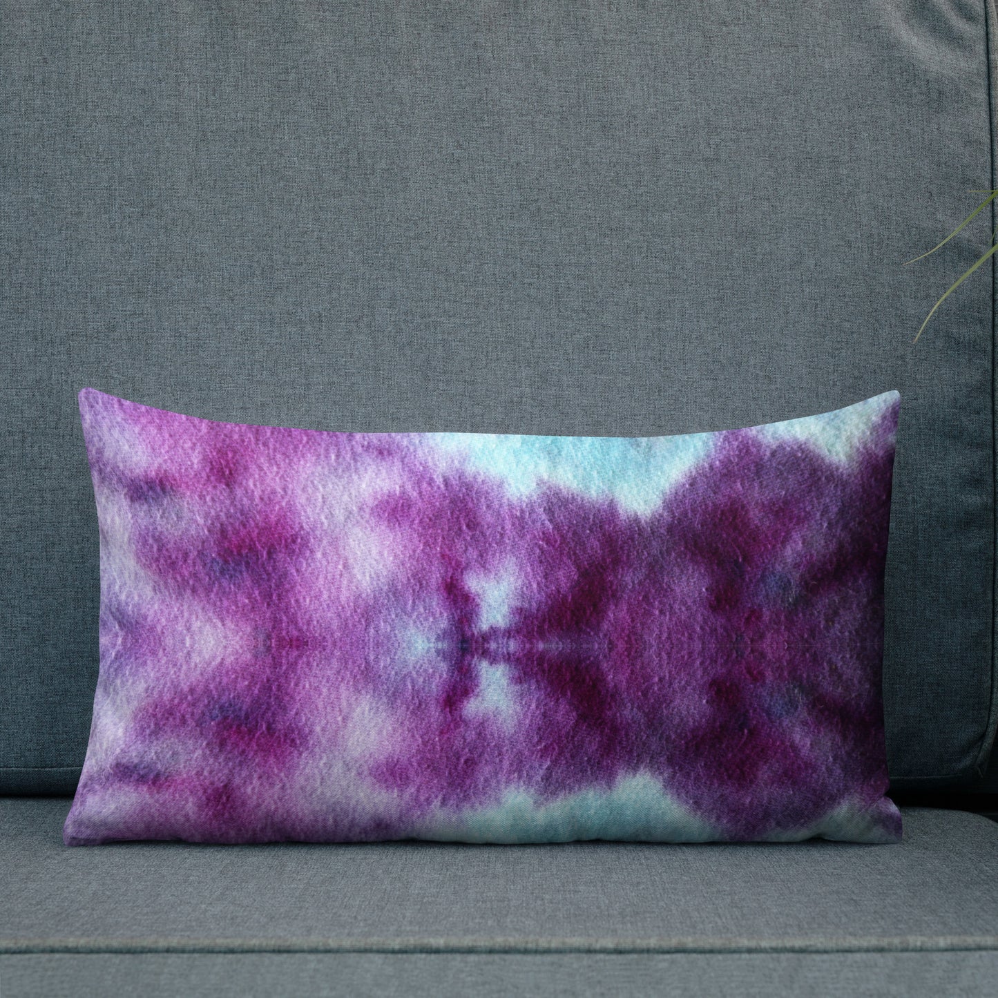 TIE DYE PURPLES/BLUES Premium Pillow