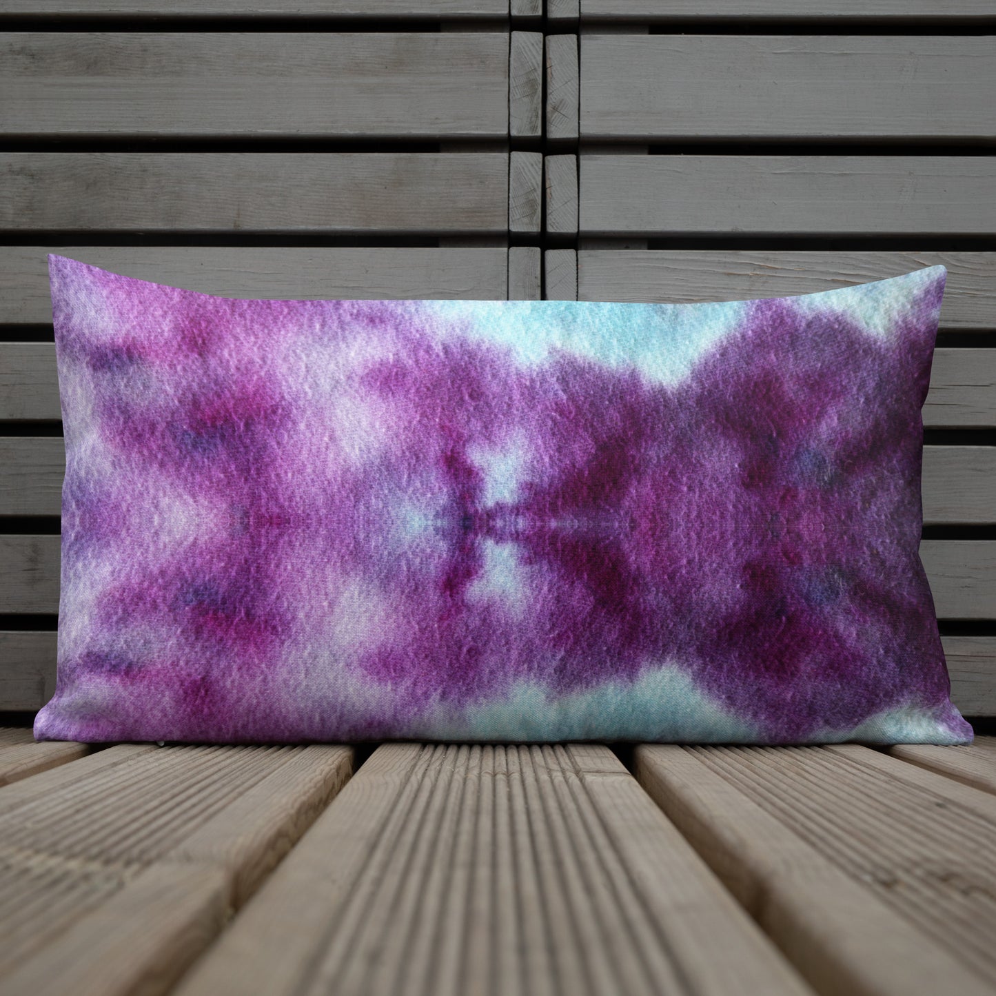 TIE DYE PURPLES/BLUES Premium Pillow