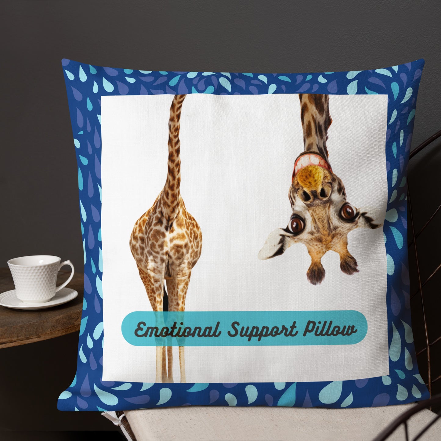 GIRAFFE EMOTIONAL SUPPORT Premium Pillow