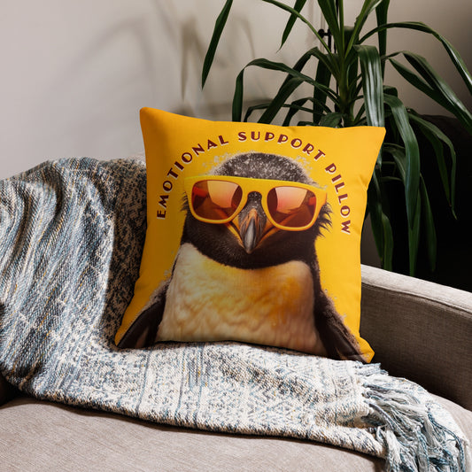 Penguin Emotional Support Premium Pillow