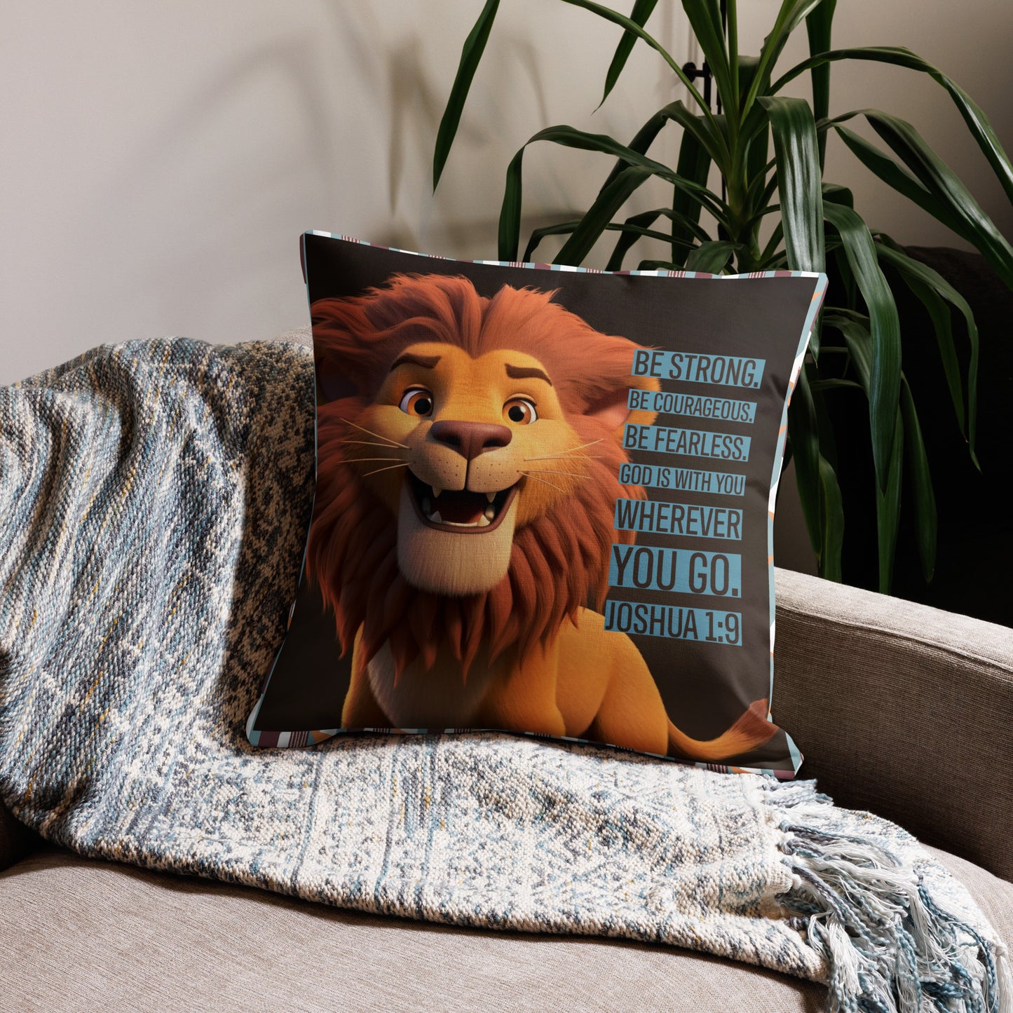 Joshua 1:9 Premium Pillow