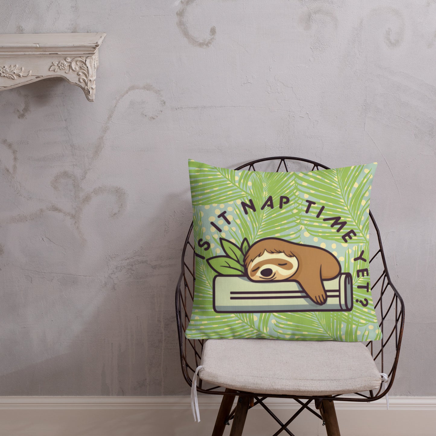 SLOTH NAPTIME Premium Pillow