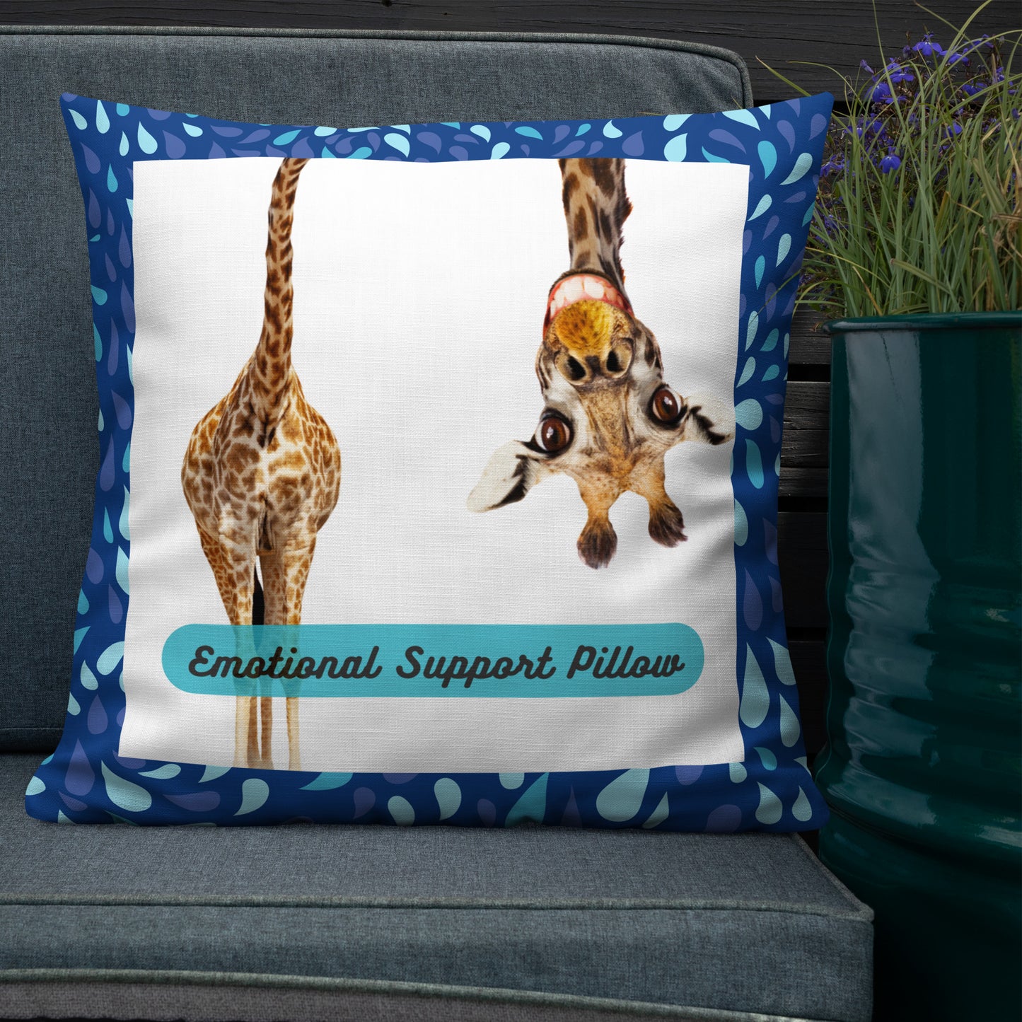 GIRAFFE EMOTIONAL SUPPORT Premium Pillow