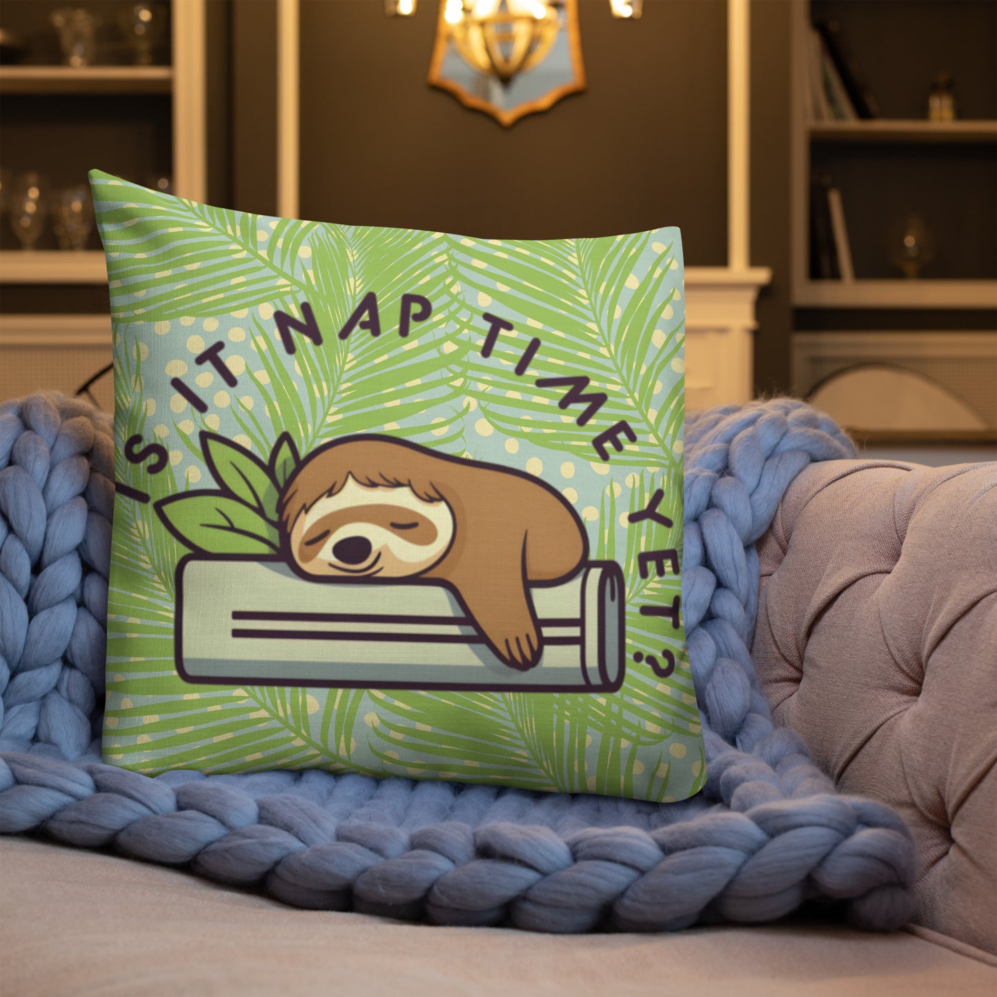 SLOTH NAPTIME Premium Pillow