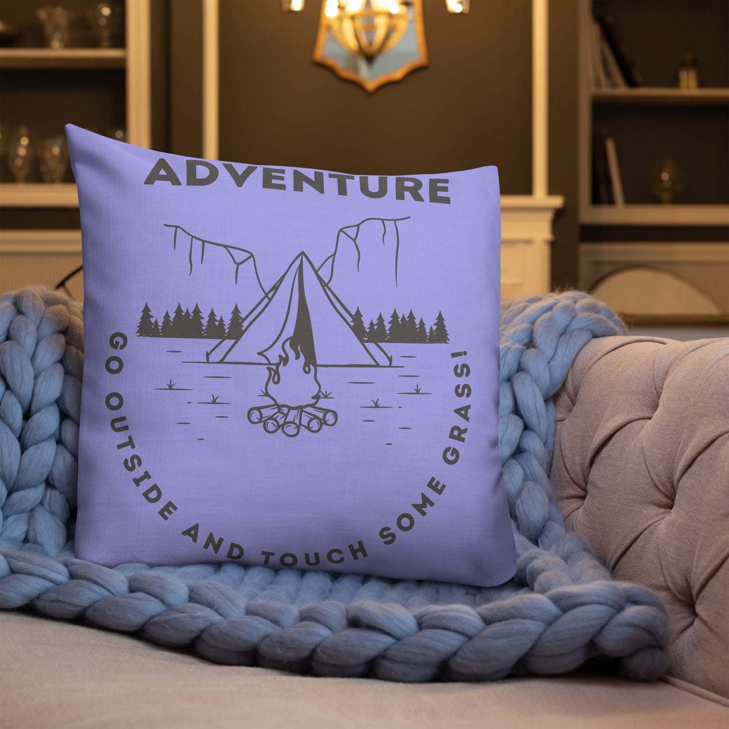 Purple Adventure Premium Pillow