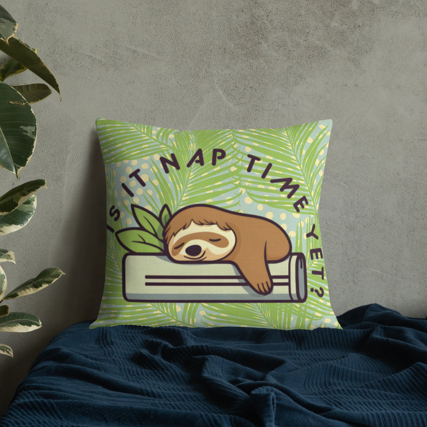 SLOTH NAPTIME Premium Pillow