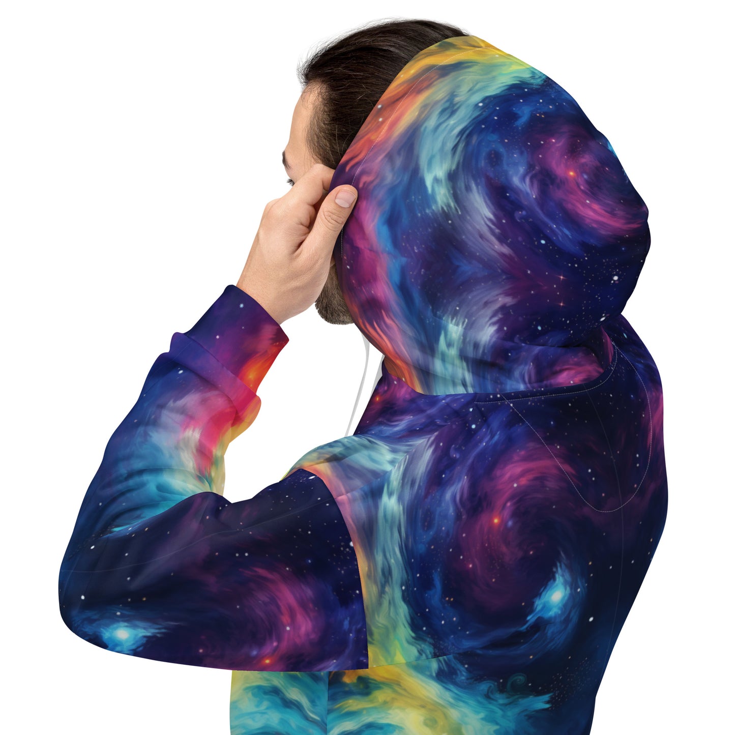 VIBRANT RAINBOW TIE DYE PATTERNED Unisex Hoodie