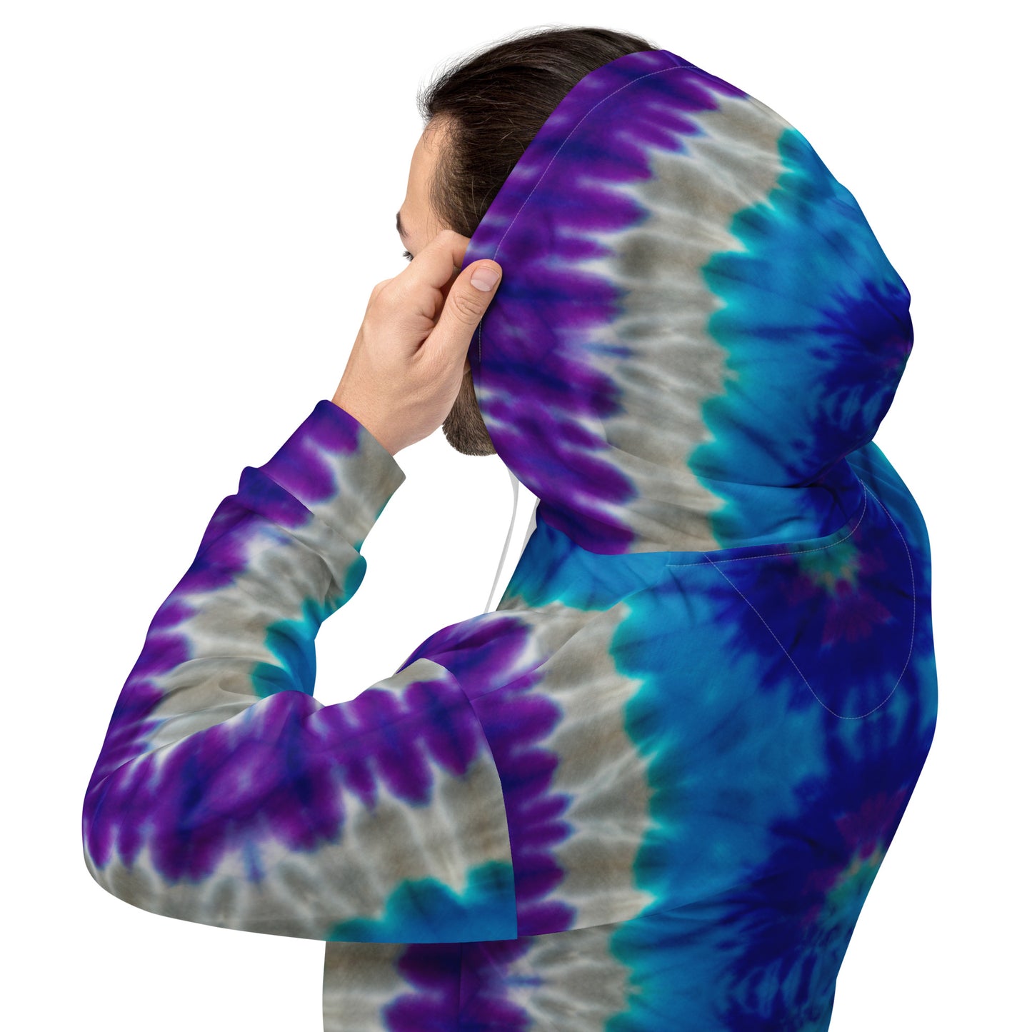 STUNNING PURPLES/BLUES TIE DYES Unisex Hoodie