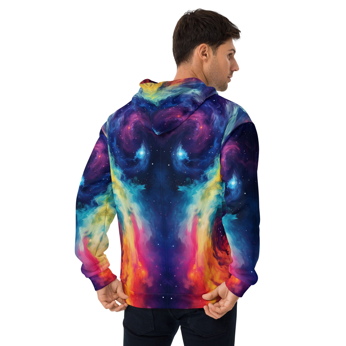 VIBRANT RAINBOW TIE DYE PATTERNED Unisex Hoodie