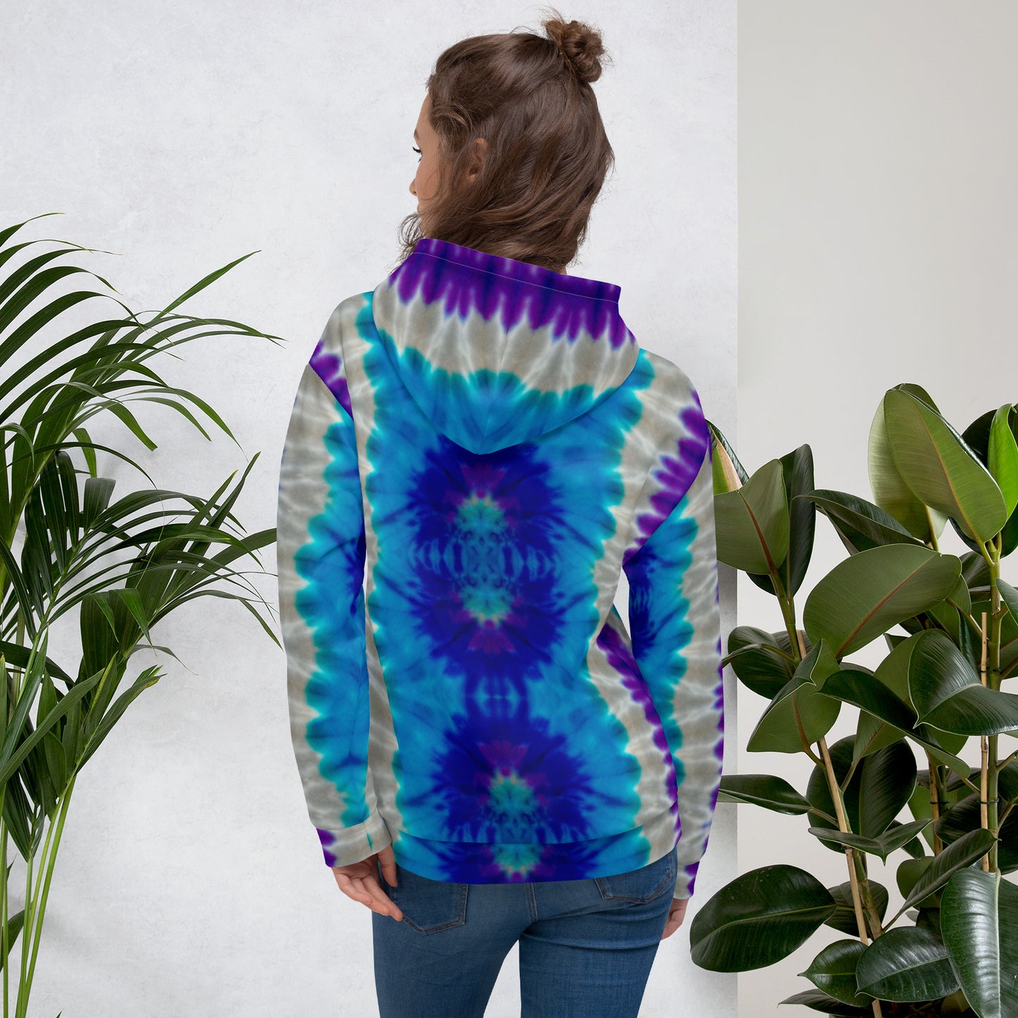 STUNNING PURPLES/BLUES TIE DYES Unisex Hoodie