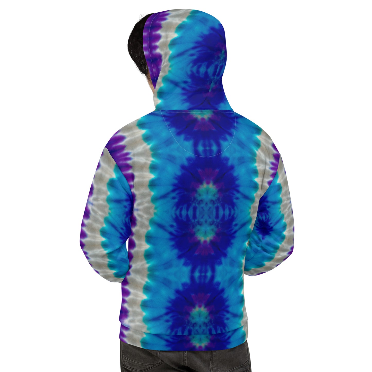 STUNNING PURPLES/BLUES TIE DYES Unisex Hoodie