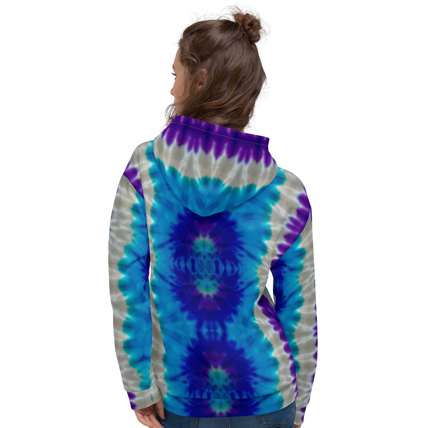 STUNNING PURPLES/BLUES TIE DYES Unisex Hoodie