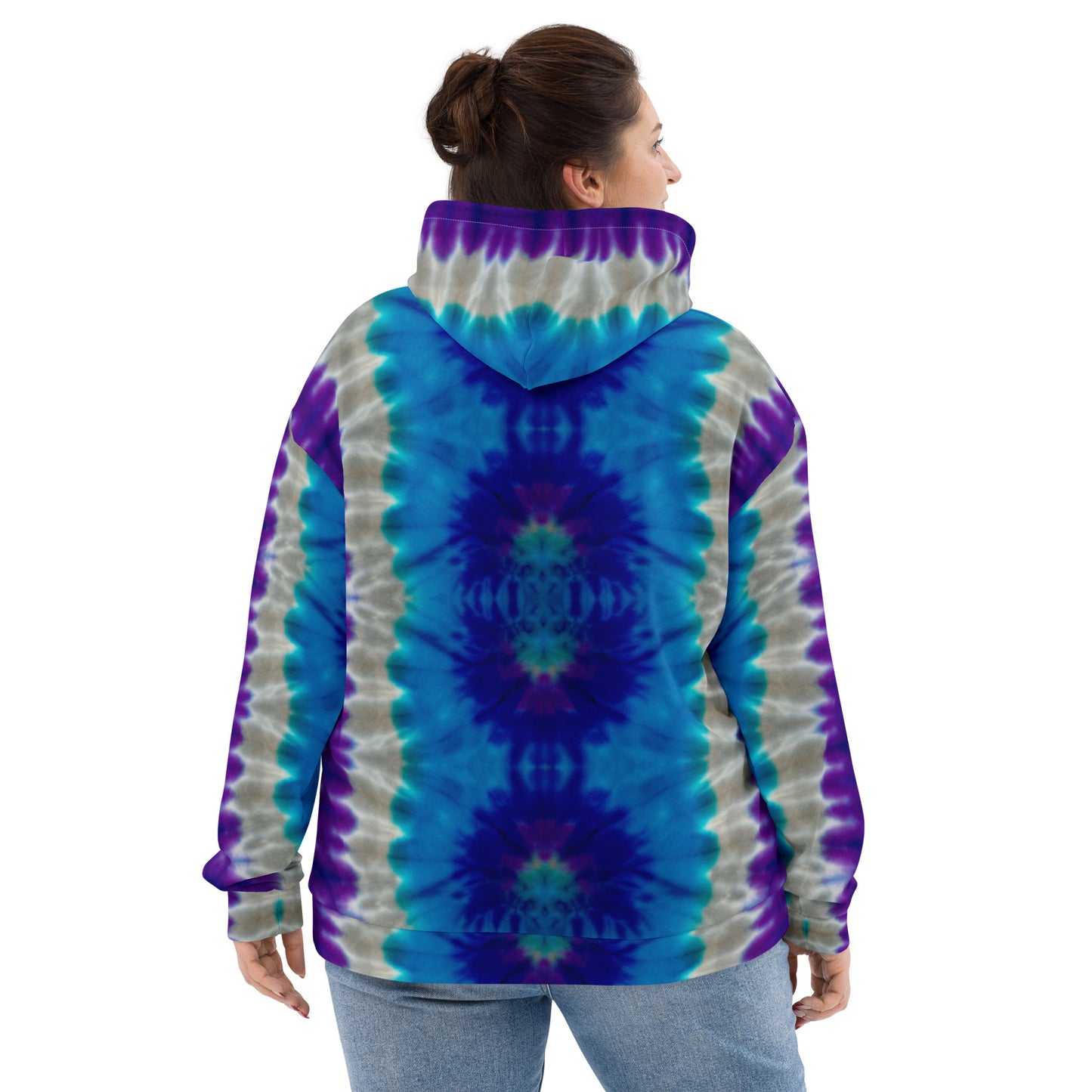 STUNNING PURPLES/BLUES TIE DYES Unisex Hoodie