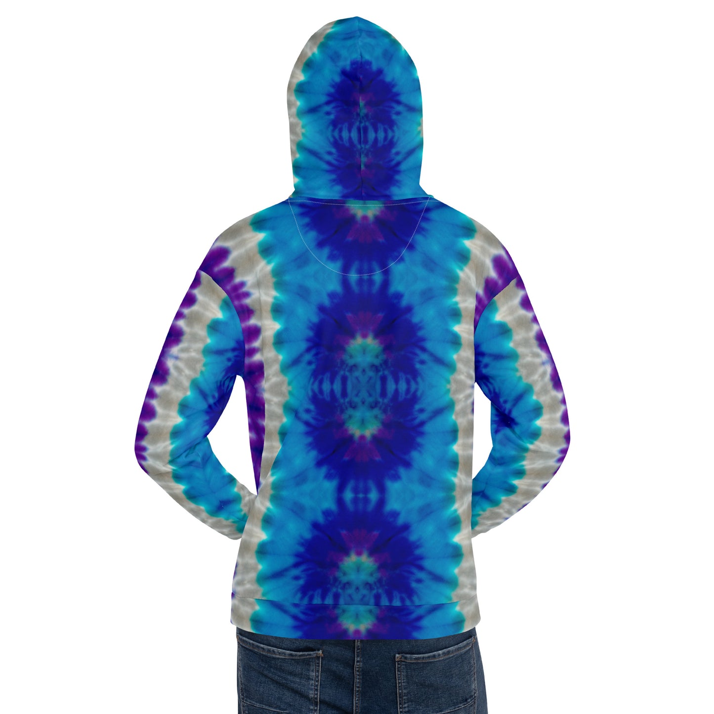 STUNNING PURPLES/BLUES TIE DYES Unisex Hoodie