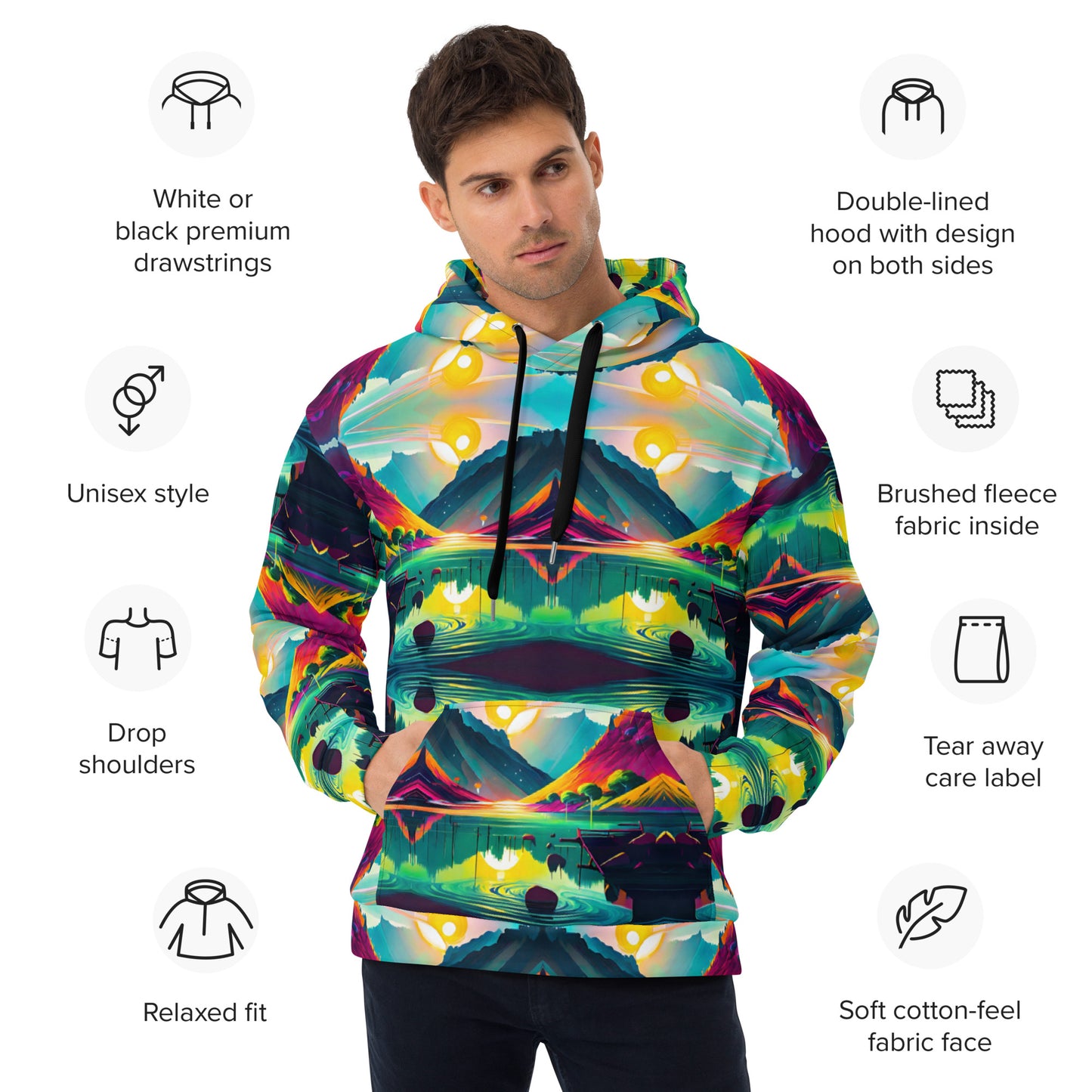 COLORFUL MOUNTAINS Unisex Hoodie