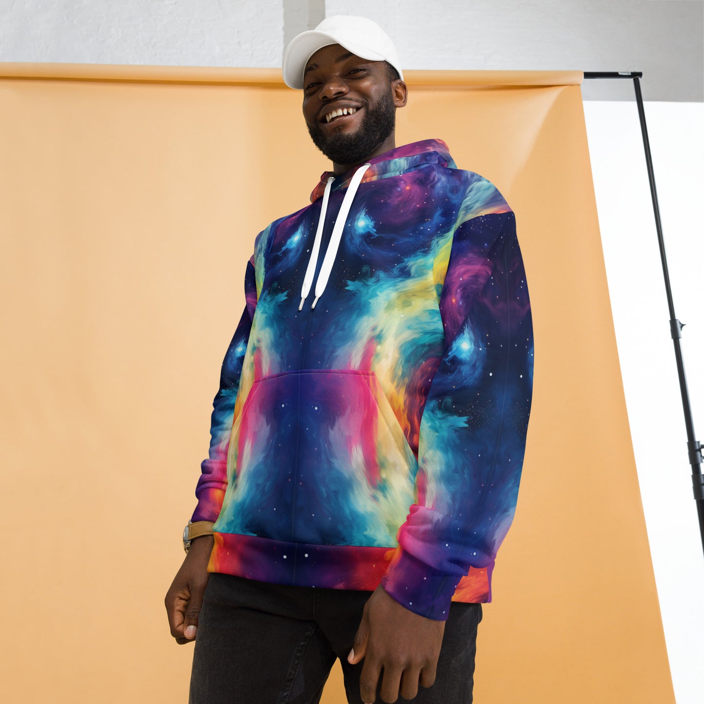 VIBRANT RAINBOW TIE DYE PATTERNED Unisex Hoodie