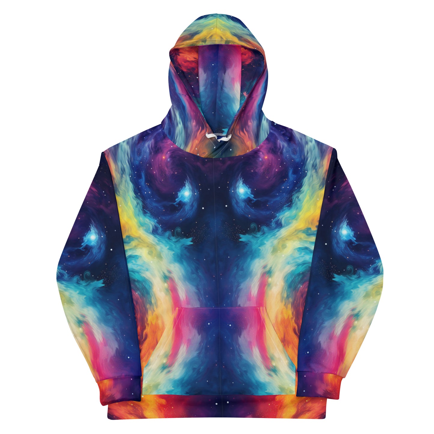 VIBRANT RAINBOW TIE DYE PATTERNED Unisex Hoodie