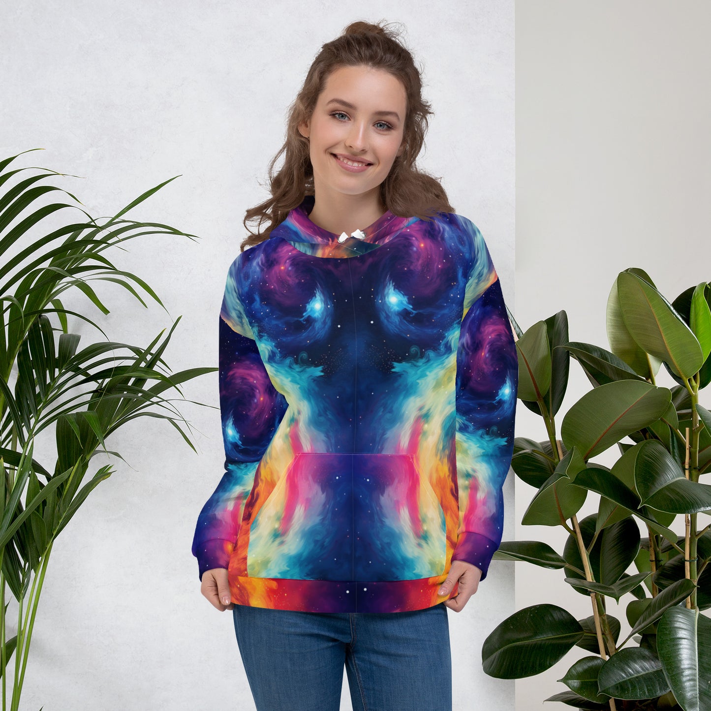 VIBRANT RAINBOW TIE DYE PATTERNED Unisex Hoodie