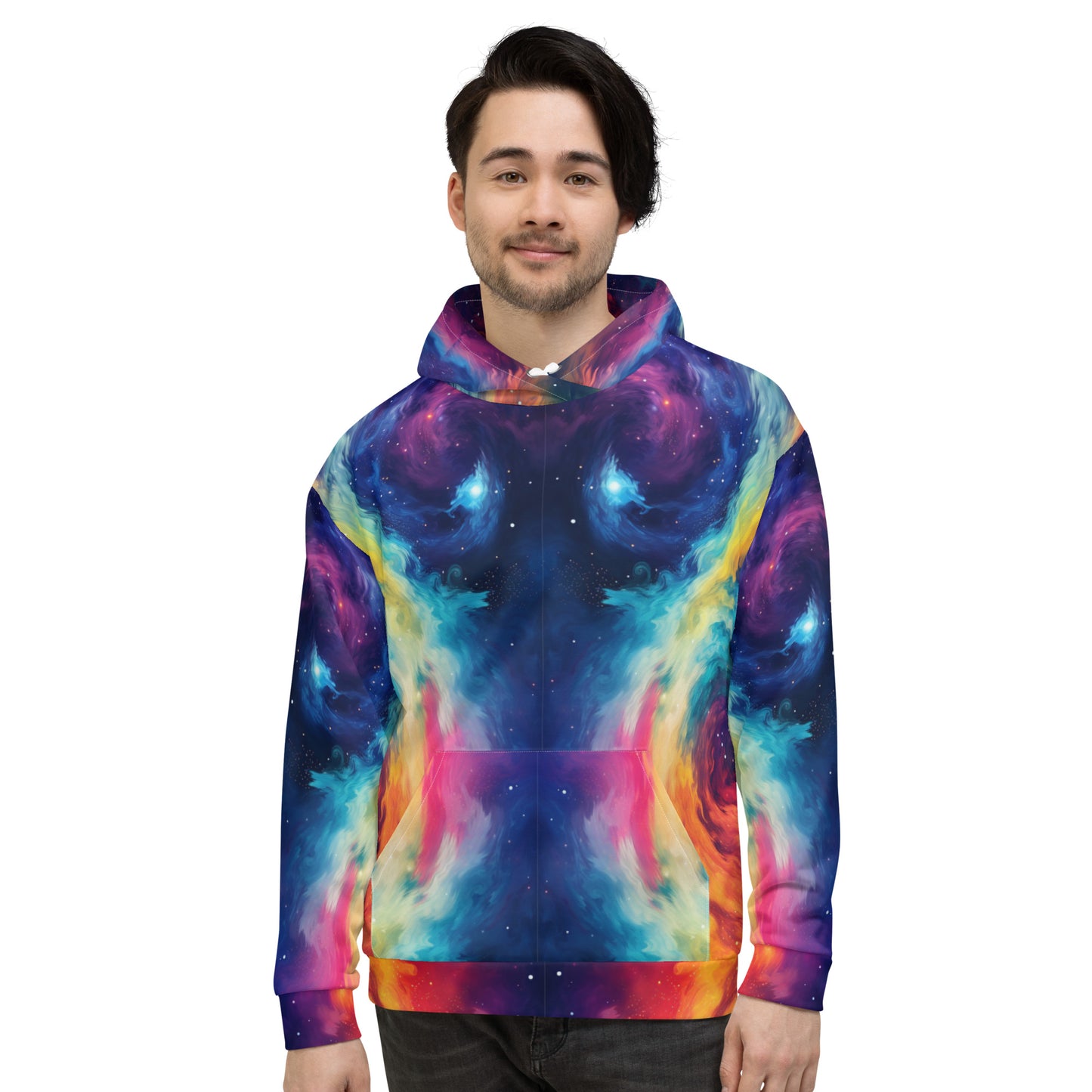 VIBRANT RAINBOW TIE DYE PATTERNED Unisex Hoodie