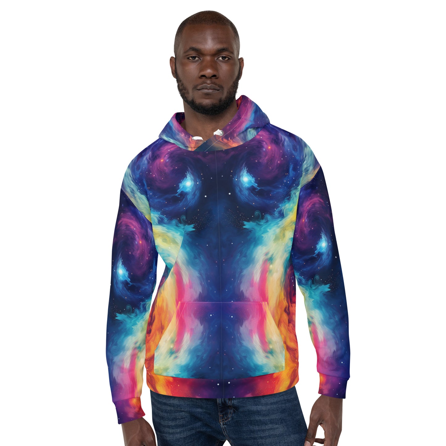 VIBRANT RAINBOW TIE DYE PATTERNED Unisex Hoodie